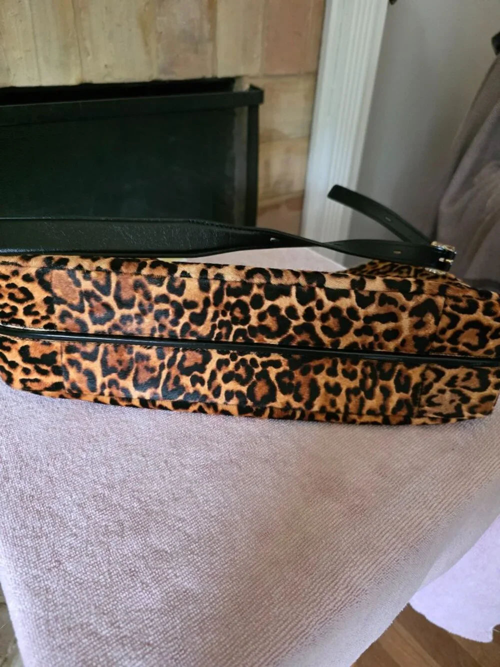 MICHAEL MICHAEL KORS Nolita Medium Leopard Print Calf Hair Shoulder Bag